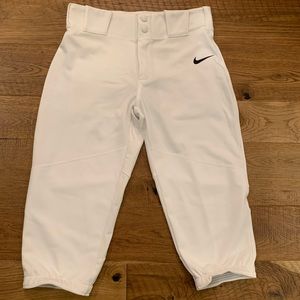 Nike Vapor Pro Boys Baseball Pants - Large/White